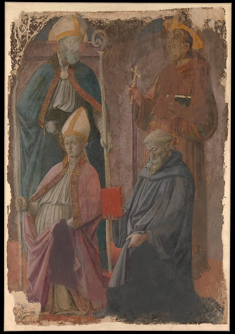 Santi Agostino e Francesco, Santo Vescovo, e San Benedetto - metropolitan Museum of Art